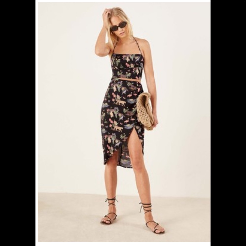 Reformation jungle wrap dress